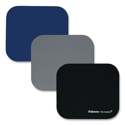Picture of Mouse Pad with Microban Protection, 9 x 8, Navy