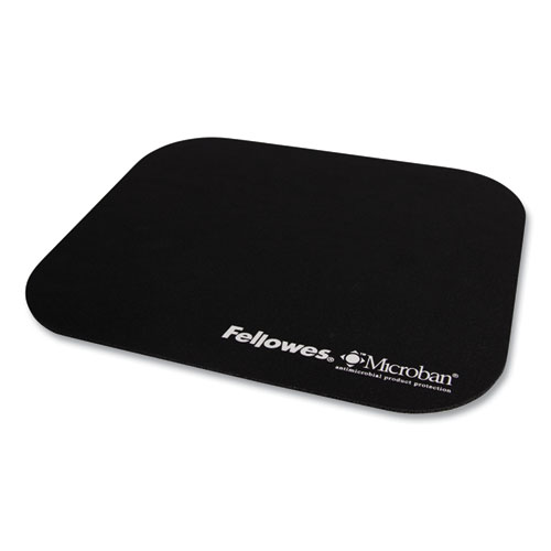 Picture of Mouse Pad with Microban Protection, 9 x 8, Black