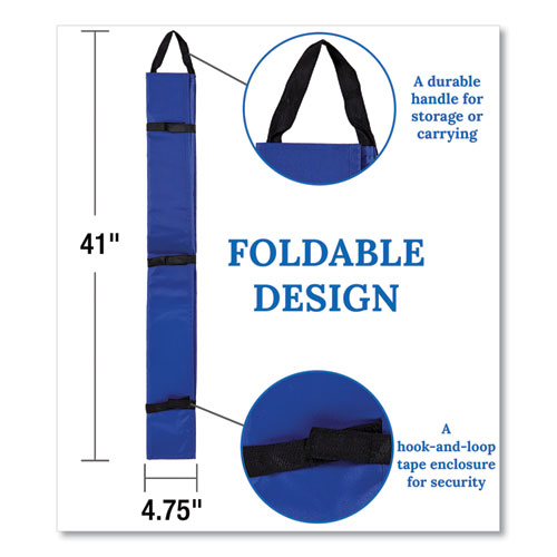 Picture of Border Storage Pocket Chart, 41" x 24.5", Blue/Clear