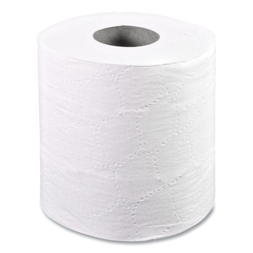 Picture of 2-Ply Toilet Tissue, Septic Safe, White, 4.5 x 4.5, 500 Sheets/Roll, 96 Rolls/Carton