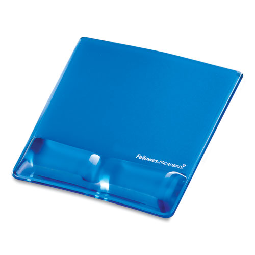 Picture of Gel Wrist Support with Attached Mouse Pad, 8.25 x 9.87, Blue