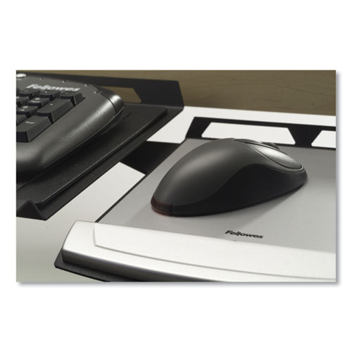 Picture of Office Suites Adjustable Keyboard Manager, 21.25w x 10d, Black/Silver