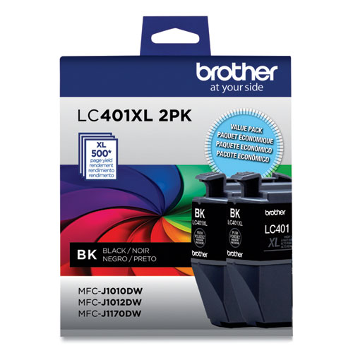 Lc401xl2pks+High-Yield+Ink%2C+500+Page-Yield%2C+Black%2C+2%2Fpack