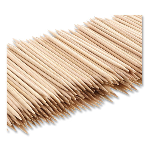 Picture of Round Wood Toothpicks, 2.5", Natural, 800/Box, 24 Boxes/Case, 5 Cases/Carton, 96,000 Toothpicks/Carton