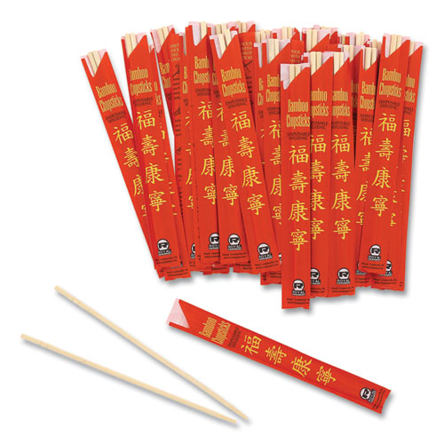 Picture of Chopsticks, Bamboo, 9", Natural, 1000/Carton