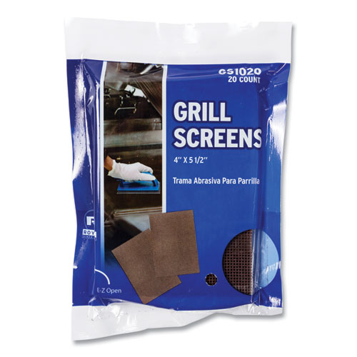 Picture of Griddle Screen, Aluminum Oxide, 4 x 5.5, Brown, 20/Pack, 10 Packs/Carton