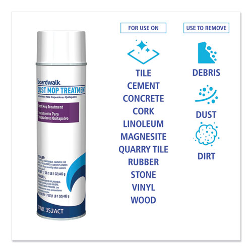 Picture of Dust Mop Treatment, Pine Scent, 17 oz Aerosol Spray, 12/Carton