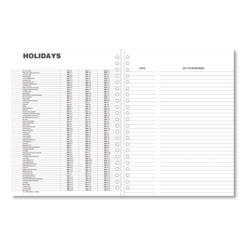 Picture of Monthly Planner, 11 x 8, Black Cover, 14-Month, Dec 2023 to Jan 2025