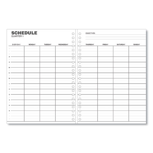 Picture of Monthly Planner, 11 x 8, Black Cover, 14-Month, Dec 2023 to Jan 2025