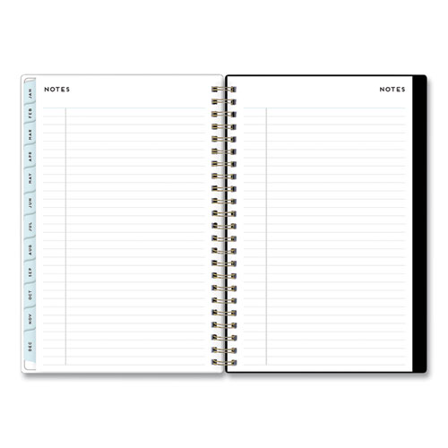 Picture of Baccara Dark Create-Your-Own Cover Weekly/Monthly Planner, Floral, 8 x 5, Gray/Black/Gold Cover, 12-Month (Jan-Dec): 2024