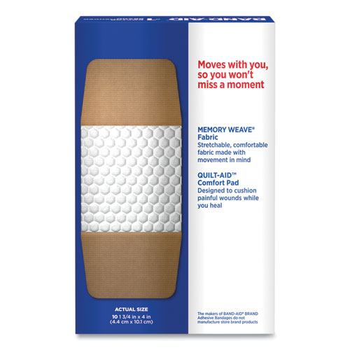 Picture of Flexible Fabric Extra Large Adhesive Bandages, 1.75 x 4, 10/Box