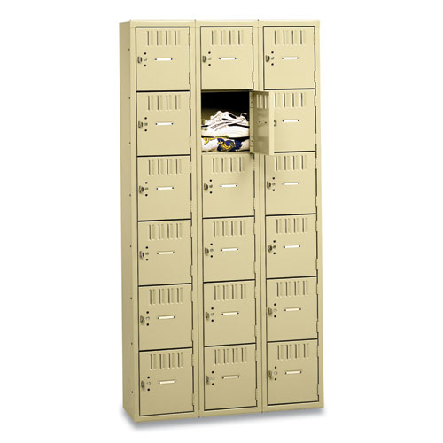 Picture of Box Compartments, Triple Stack, 36w x 18d x 72h, Sand