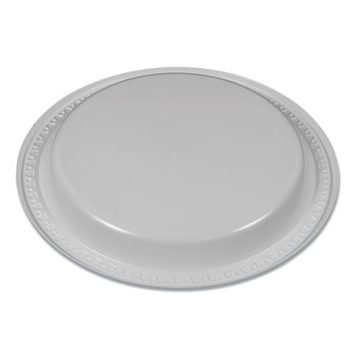 Picture of Plastic Dinnerware, Plates, 6" dia, White, 125/Pack