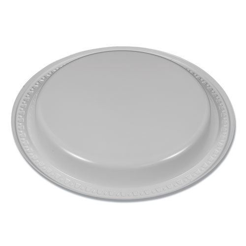 Picture of Plastic Dinnerware, Plates, 7" dia, White, 125/Pack