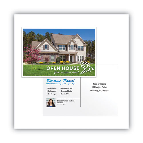 Picture of Unruled Microperforated Laser/Inkjet Post Cards, 4 x 6, White, 100 Cards, 2 Cards/Sheet, 50 Sheets/Box