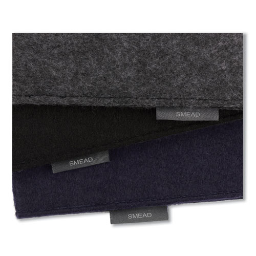 Picture of Soft Touch Cloth Expanding Files, 2" Expansion, 1 Section, Snap Closure, Letter Size, Dark Blue