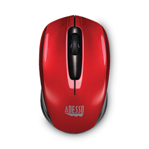 Picture of iMouse S50 Wireless Mini Mouse, 2.4 GHz Frequency/33 ft Wireless Range, Left/Right Hand Use, Red