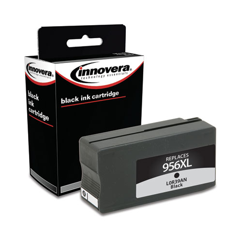 Picture of Remanufactured Black High-Yield Ink, Replacement for 956XL (L0R39AN), 3,000 Page-Yield