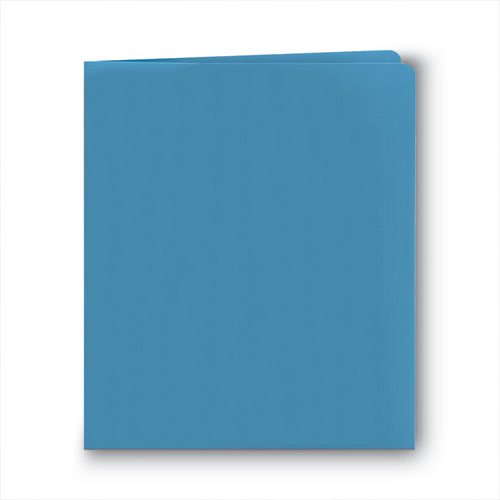 Picture of Two-Pocket Folder, Textured Paper, 100-Sheet Capacity, 11 x 8.5, Assorted, 25/Box