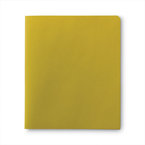 Picture of Two-Pocket Folder, Textured Paper, 100-Sheet Capacity, 11 x 8.5, Yellow, 25/Box