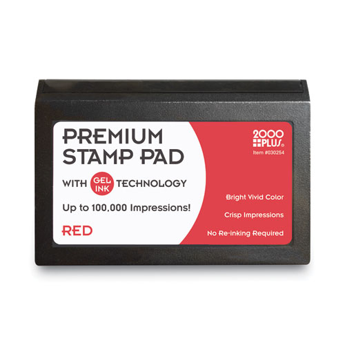 Picture of Microgel Stamp Pad for 2000 PLUS, 4.25" x 2.75", Red