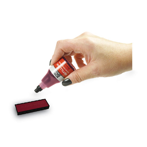 Picture of Self-Inking Refill Ink, 0.9 oz. Bottle, Red