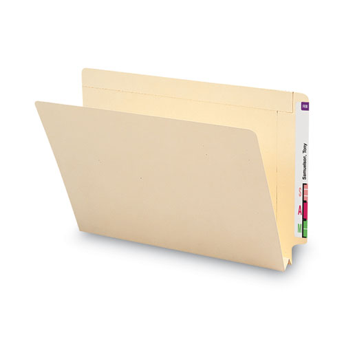 Picture of Heavyweight Manila End Tab Expansion Folders, Straight Tabs, Legal Size, 1.5" Expansion, Manila, 50/Box