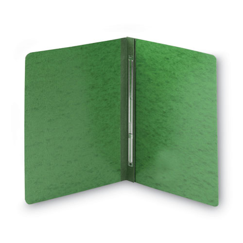 Picture of Prong Fastener Premium Pressboard Report Cover, Two-Piece Prong Fastener, 3" Capacity, 8.5 x 11, Green/Green