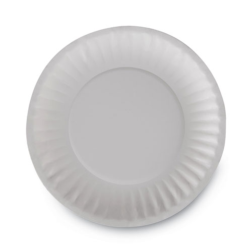 Picture of Clay Coated Paper Plates, 6" dia, White, 100/Pack