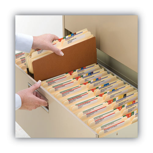 Picture of Redrope Drop Front File Pockets, 3.5" Expansion, Letter Size, Redrope, 50/Box