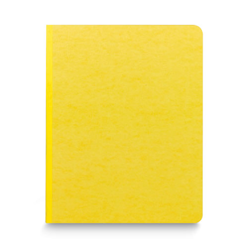 Picture of Prong Fastener Premium Pressboard Report Cover, Two-Piece Prong Fastener, 3" Capacity, 8.5 x 11, Yellow/Yellow