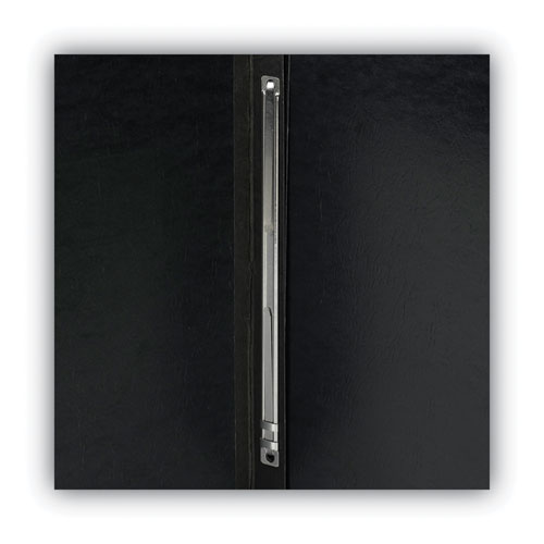 Picture of Prong Fastener Premium Pressboard Report Cover, Two-Piece Prong Fastener, 3" Capacity, 8.5 x 11, Black/Black