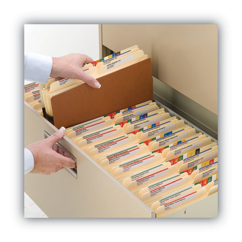 Picture of Redrope Drop Front File Pockets, 1.75" Expansion, Letter Size, Redrope, 25/Box