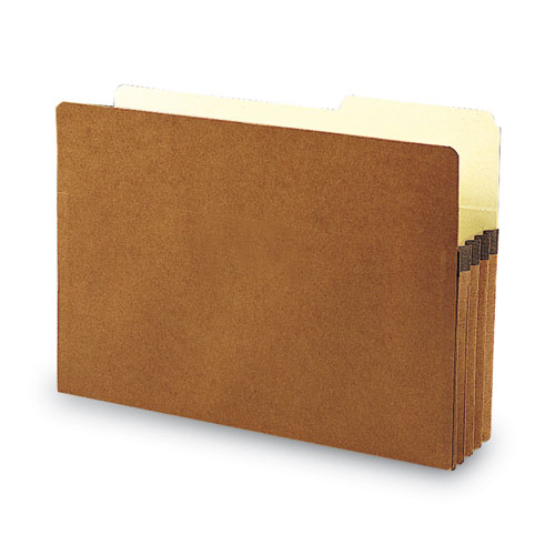 Picture of Redrope Drop Front File Pockets with 2/5-Cut Guide Height Tabs, 3.5" Expansion, Legal Size, Redrope, 25/Box