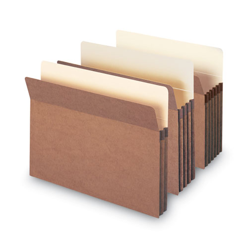 Picture of Redrope Drop Front File Pockets, 3.5" Expansion, Letter Size, Redrope, 50/Box