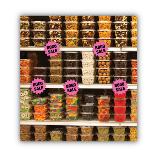 Picture of Die Cut Paper Signs, 4" Round, Assorted Colors, Pack of 60 Each