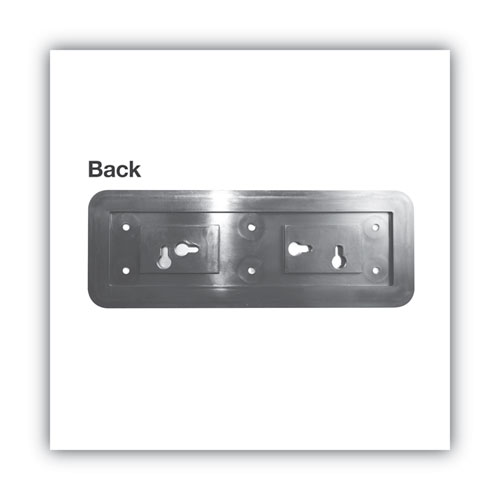 Picture of Brushed Metal Office Sign, Employees Only, 9 x 3, Silver