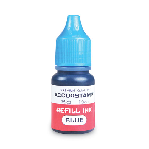 Picture of ACCU-STAMP Gel Ink Refill, 0.35 oz Bottle, Blue