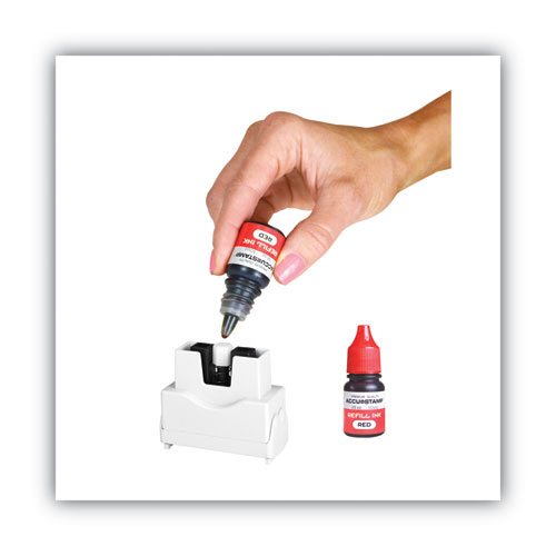 Picture of ACCU-STAMP Gel Ink Refill, 0.35 oz Bottle, Red