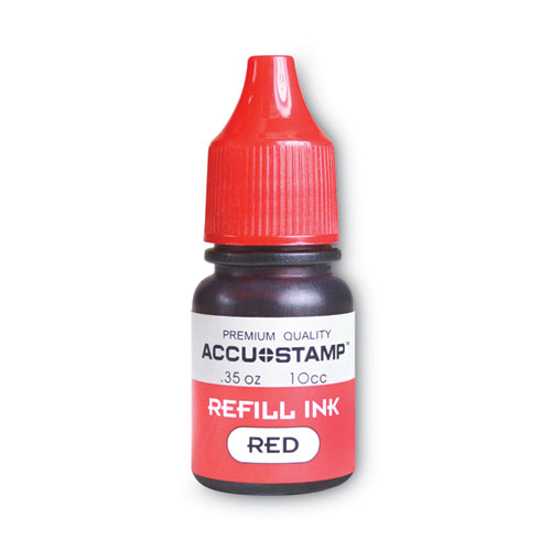 Picture of ACCU-STAMP Gel Ink Refill, 0.35 oz Bottle, Red