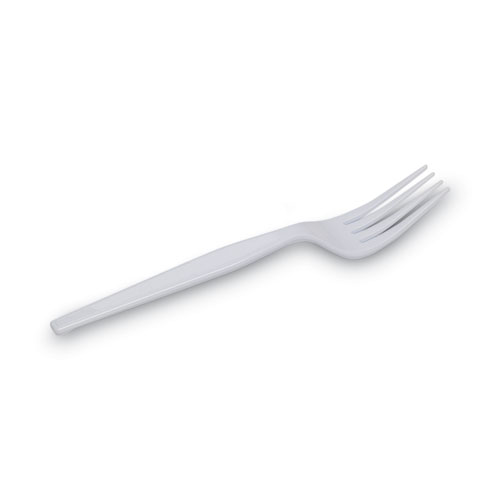 Picture of Plastic Cutlery, Heavyweight Forks, White, 1,000/Carton