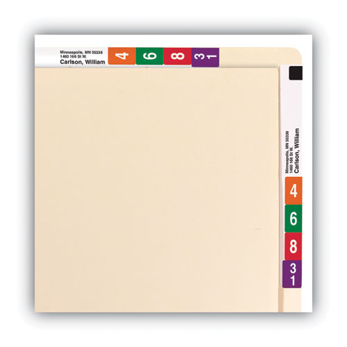 Picture of Heavyweight Manila End Tab Conversion File Folders, Straight Tabs, Letter Size, 0.75" Expansion, Manila, 100/Box