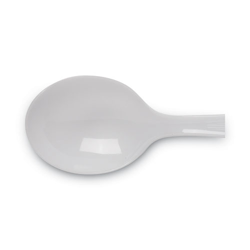 Picture of Plastic Cutlery, Heavyweight Soup Spoons, White, 1,000/Carton