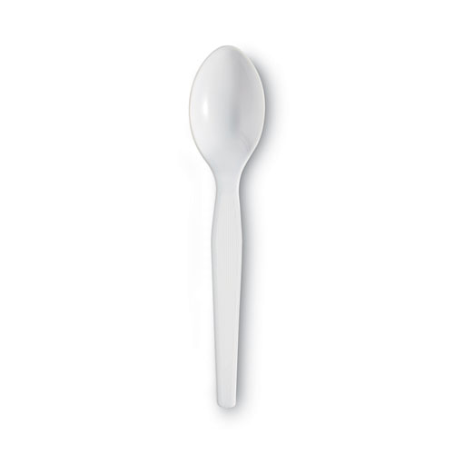 Picture of Plastic Cutlery, Heavyweight Teaspoons, White, 1,000/Carton