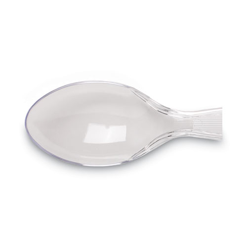 Picture of Plastic Cutlery, Heavyweight Teaspoon, Crystal Clear, 6", 1,000/Carton