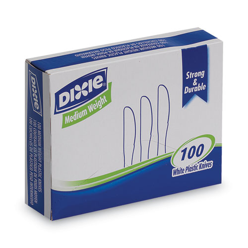 Dixie+Medium-weight+Disposable+Knives+Grab-N-Go+by+GP+Pro+-+100%2FBox+-+Knife+-+100+x+Knife+-+Polystyrene+-+White