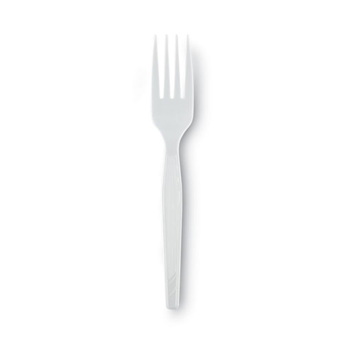 Picture of Plastic Cutlery, Heavy Mediumweight Forks, White, 1,000/Carton