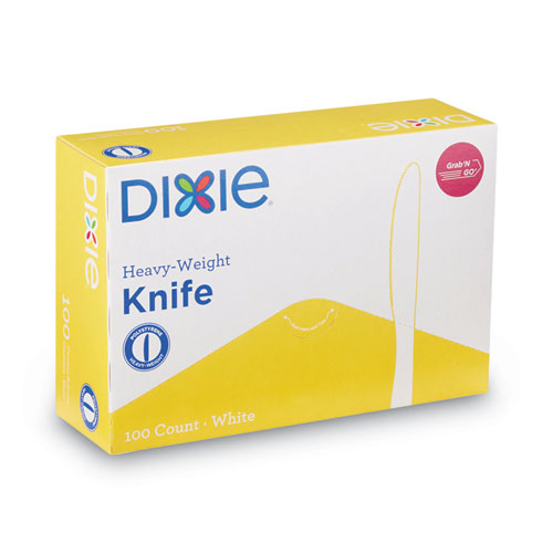 Picture of Plastic Cutlery, Heavyweight Knives, White, 100/Box