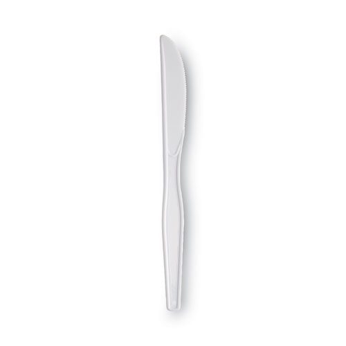 Picture of Plastic Cutlery, Heavyweight Knives, White, 1,000/Carton