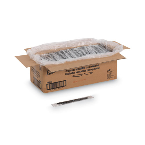 Picture of Individually Wrapped Heavyweight Knives, Polystyrene, Black, 1,000/Carton